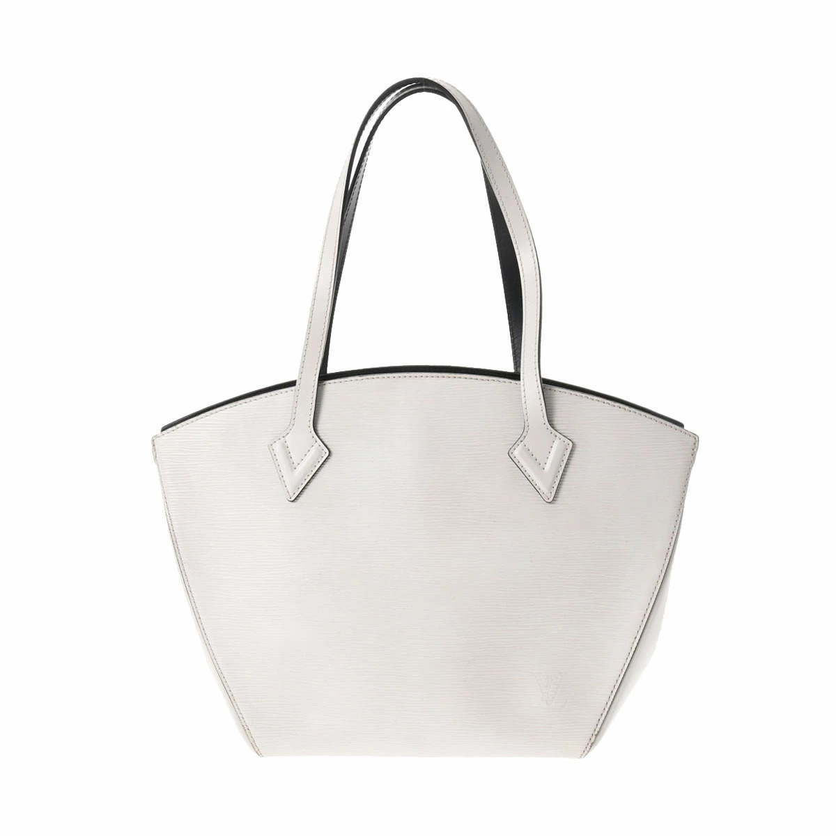 Louis Vuitton Epi Saint Jacques White Black Leather Tote Bag